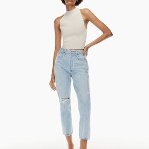 Agolde Riley crop in shatter